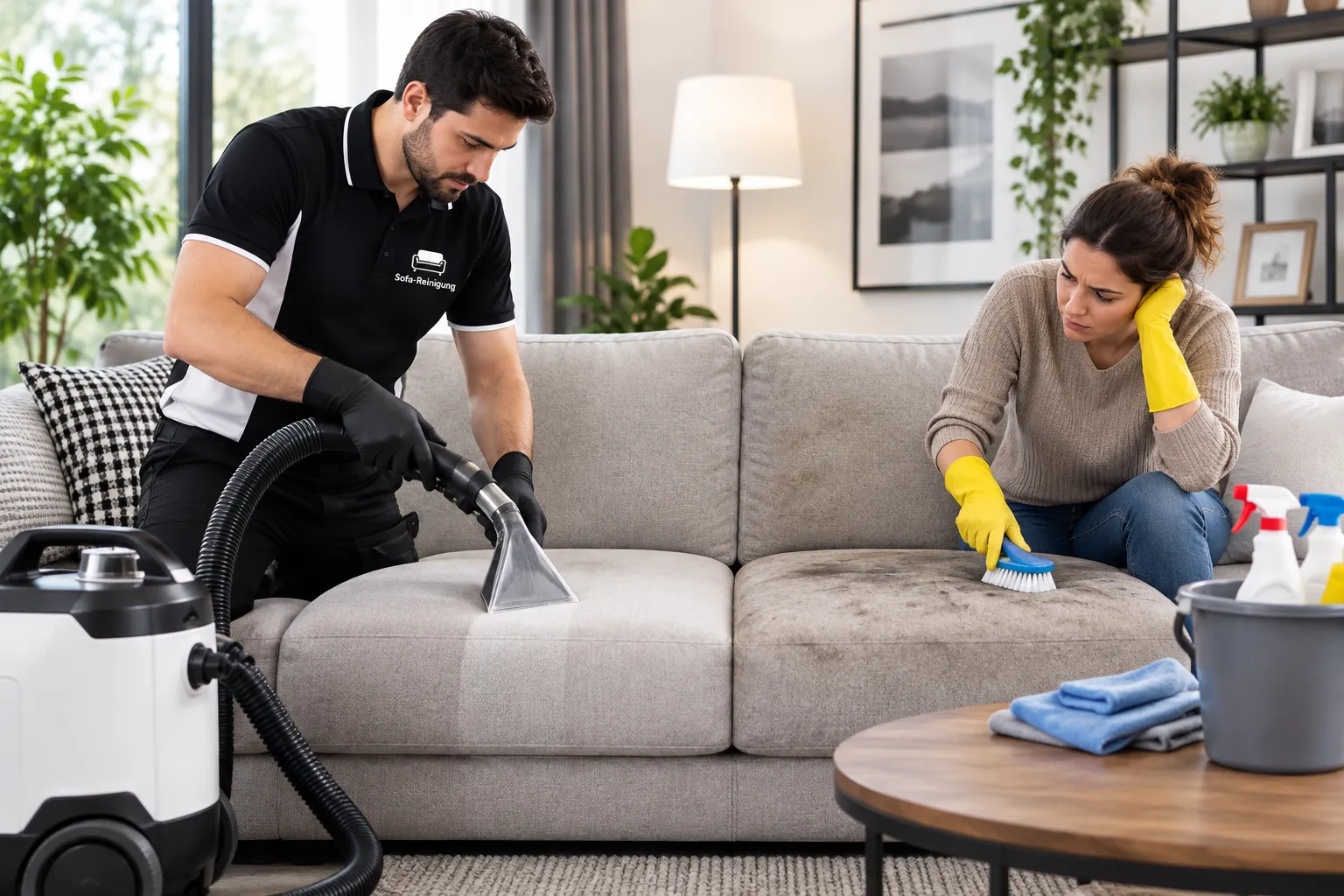 Sofa reinigen