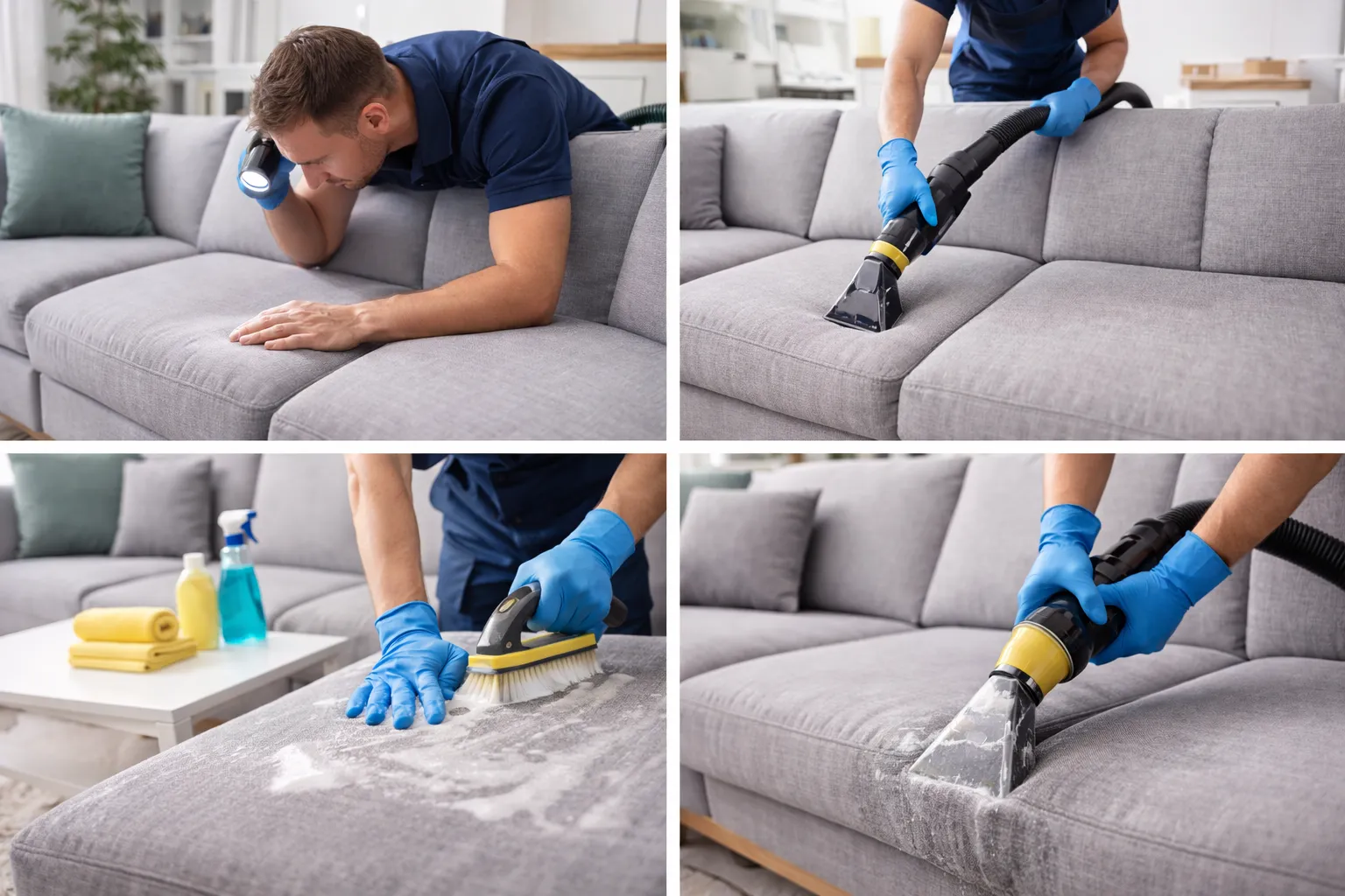 Der Ablauf einer Polsterreinigung bei uns